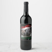 メリークリスマスの馬 ワインラベル (正面)