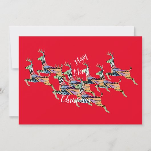 メリークリスマスの鹿の舞い シーズンカード (正面)