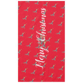 メリークリスマスの鹿の舞い テーブルクロス (正面)