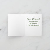 メリークリスマスの鹿 カード (内部)