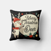 メリークリスマスの鹿 クッション (裏面)