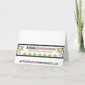 メリークリスマスの黒板カードシンプルで素朴な一見 シーズンカード (裏面)