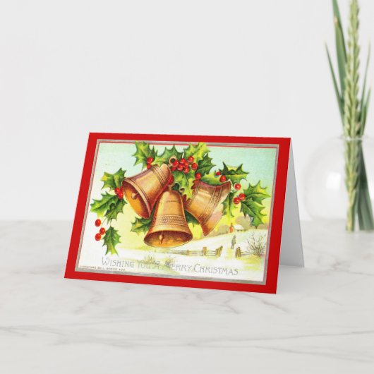 メリークリスマスの1911年のヴィンテージを望みます シーズンカード (正面)