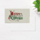 メリークリスマスの「To and From」カード (デスク)