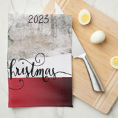 メリークリスマスのDiyの写真 キッチンタオル (四つ折り)