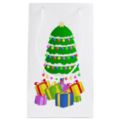 メリークリスマスのemoji スモールペーパーバッグ (正面)