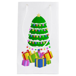 メリークリスマスのemoji スモールペーパーバッグ