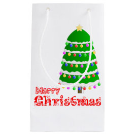 メリークリスマスのemoji スモールペーパーバッグ