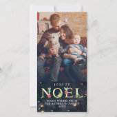 メリークリスマスのJoyeux NOELの挨拶の挨拶の写真 シーズンカード (正面)