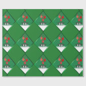 メリークリスマスのLEMUR ラッピングペーパー (フラット)