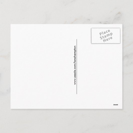 メリークリスマスのMele Kalikimakaの眠りの精の雪だるま シーズンポストカード (裏面)