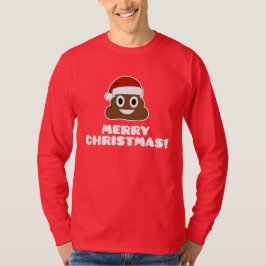 メリークリスマスのPoo EmojiのTシャツ Tシャツ