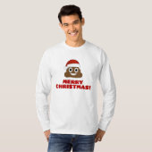 メリークリスマスのPoo EmojiのTシャツ Tシャツ (正面フル)