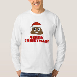 メリークリスマスのPoo EmojiのTシャツ Tシャツ