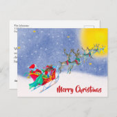 メリークリスマスはがき季節のごあいさつカード ポストカード (正面/裏面)