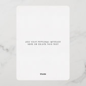 メリークリスマスはっきりしたヴィンテージフォント 箔シーズンカード (裏面)