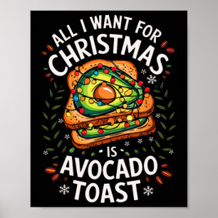 メリークリスマスはクリスマスアボカドトースト ポスター