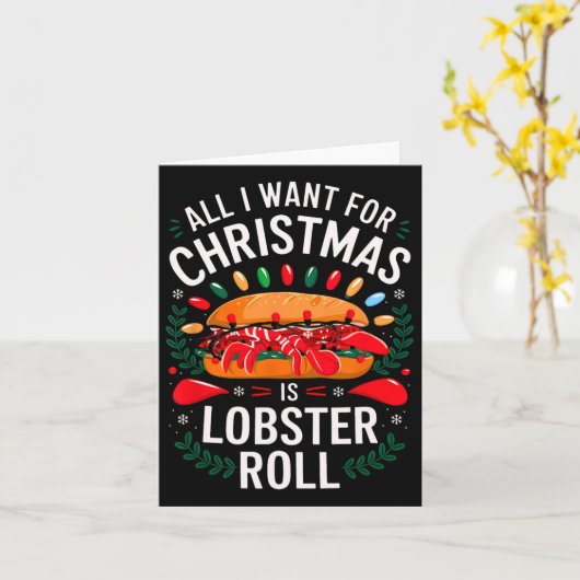 メリークリスマスはクリスマスロブスターMで欲しい転がだけ カード (黄色い花)