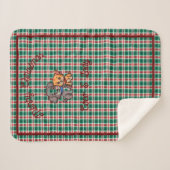 メリークリスマスはシェルパ毛布を犬で調べた。 シェルパブランケット (正面(横))