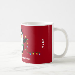 メリークリスマスはペンギンのマグをつけます コーヒーマグカップ