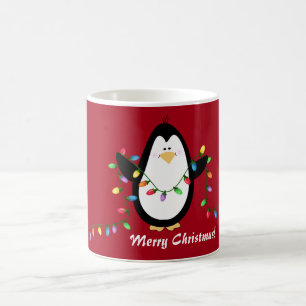 メリークリスマスはペンギンの休日のマグをつけます コーヒーマグカップ