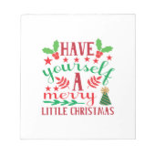 メリークリスマスは少しメリークリスマスだ ノートパッド (正面)