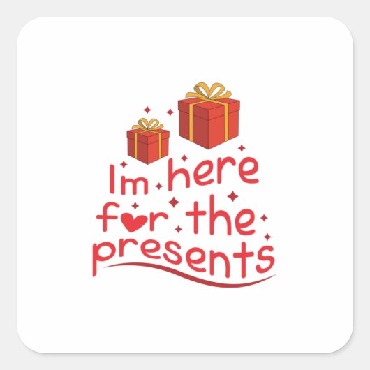 メリークリスマスは当分来た スクエアシール (正面)