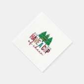 メリークリスマスは応援を飲む スタンダードカクテルナプキン (角)