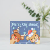 メリークリスマスは郵便はがきに耐えます シーズンポストカード (スタンド正面)