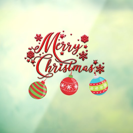 メリークリスマスぶら下がったのオーナメント ウィンドウサイン (シート3)