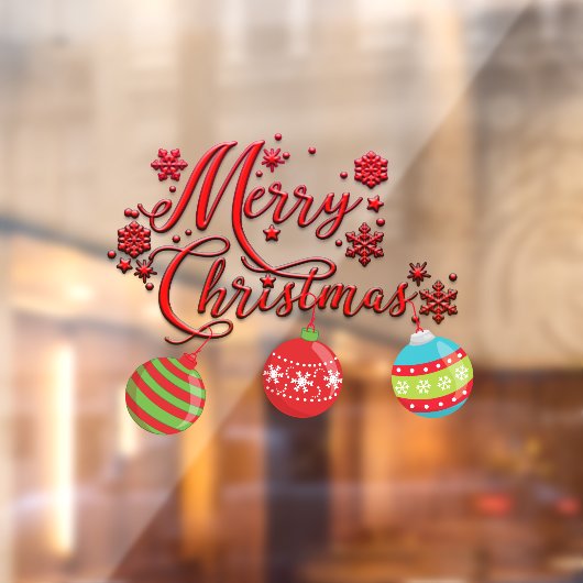 メリークリスマスぶら下がったのオーナメント ウィンドウサイン (シート2)