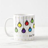 メリークリスマスぶら下がったのオーナメント コーヒーマグカップ (左)