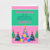 メリークリスマスへ素敵な孫カード シーズンカード (正面)