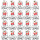 メリークリスマスみんなかわいいサンタトラック シール (正面)