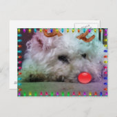 メリークリスマスを望みます シーズンポストカード (正面/裏面)