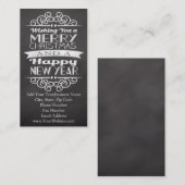 メリークリスマスを望む黒板 名刺 (正面/裏面)