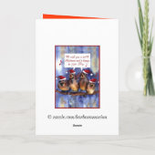 メリークリスマスを望んでいるすずめ シーズンカード (裏面)