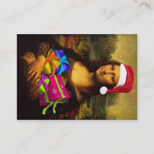 メリークリスマスを望んでいるモナ・リザ 名刺