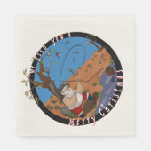 メリークリスマスを釣る – オージー・ナプキン スタンダードランチョンナプキン (正面)