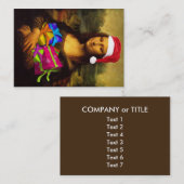 メリークリスマスを願うモナリザ 名刺 (正面/裏面)