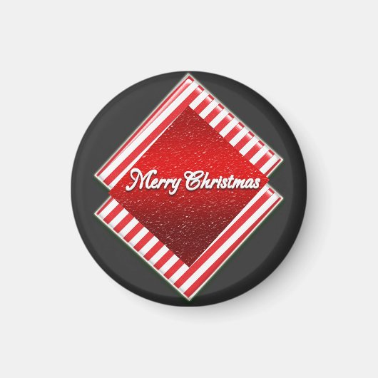 メリークリスマスを願っています - O17 マグネット (正面)