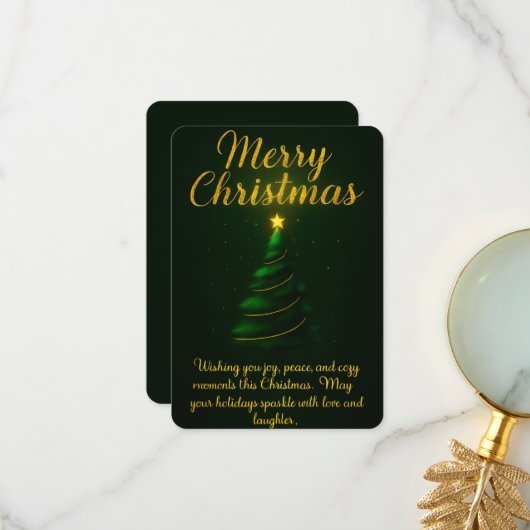 - "メリークリスマスを願って" サンキューカード (正面/裏面インサイチュ)