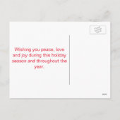 メリークリスマスアイコン人気があるセット シーズンポストカード (裏面)