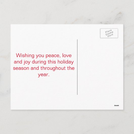 メリークリスマスアイコン人気があるセット シーズンポストカード (裏面)