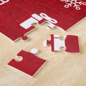 メリークリスマスアイコン人気があるセット ジグソーパズル (側面)