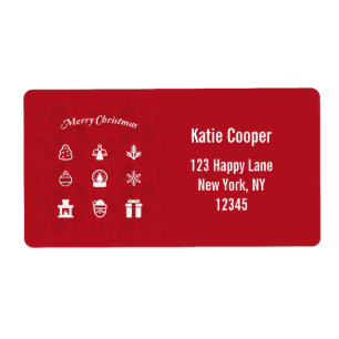 メリークリスマスアイコン人気があるセット ラベル