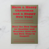 メリークリスマスアイシーカンザスフェンスグリーティングカード シーズンカード (内部)