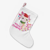 メリークリスマスアキソロテルサンタ スモールクリスマスストッキング (正面 (吊り時))