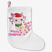 メリークリスマスアキソロテルサンタ スモールクリスマスストッキング (正面)