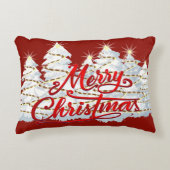 メリークリスマスアクセント枕 アクセントクッション (正面)
